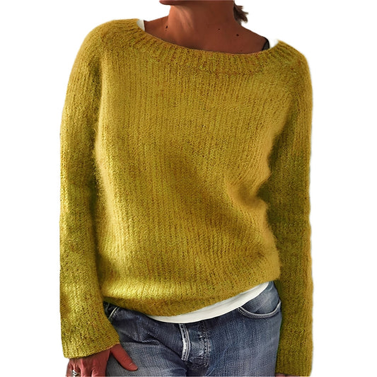 Angelia - Lässiger, warmer Pullover aus weichem Strick für Damen
