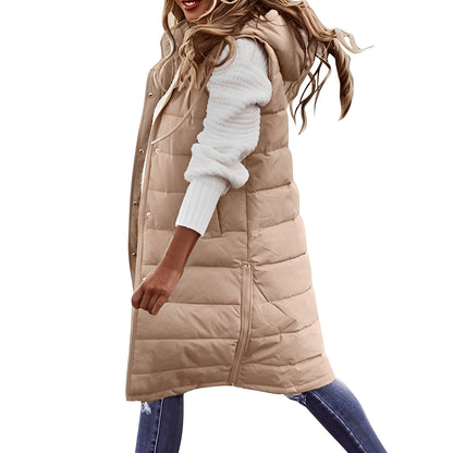 Brenna - Elegante lange Daunenjacke für Damen