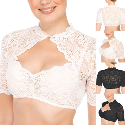 Daniella - Klassische Oktoberfest-Spitzenbluse für Damen