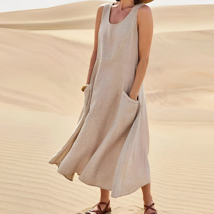 Melyssa - Weiches, ärmelloses  langes Kleid für Damen