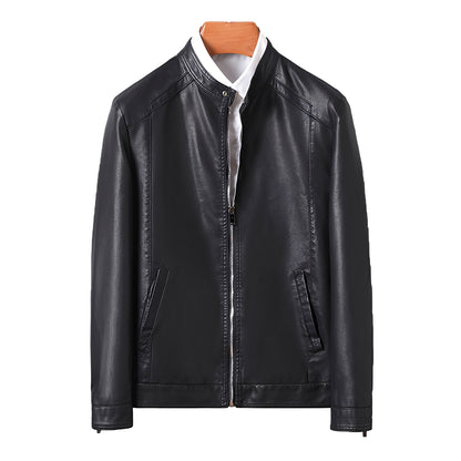 Theodore - Robuste, schmal geschnittene Lederjacke für Herren
