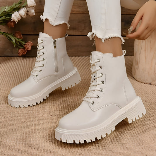Haylie - Stilvolle, mit Fleece gefütterte Martin-Stiefel für Damen