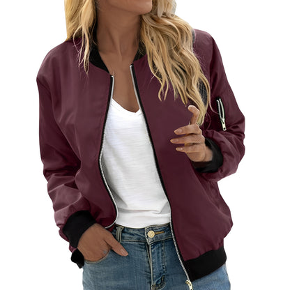 Vanessa - Stilvolle Bomberjacke mit Reißverschluss für Damen