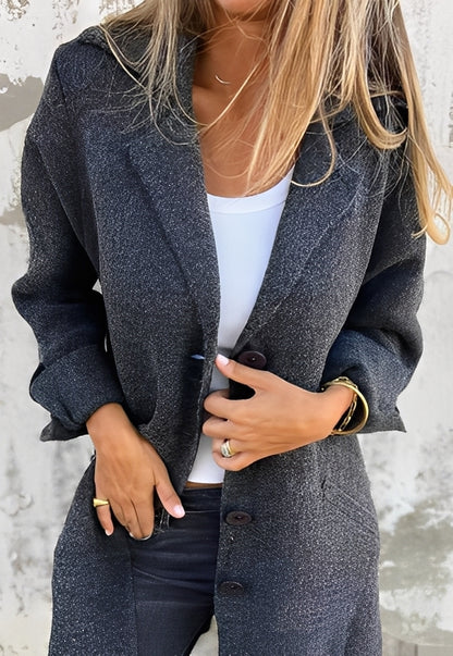 Izabelle - Lässiger langer Strickmantel für Damen