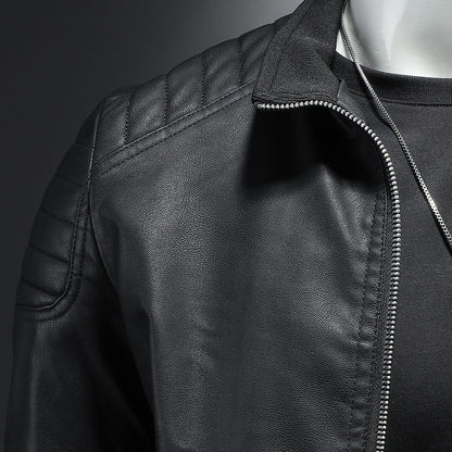 Wendell - Stilvolle, schmal geschnittene Lederjacke für Herren