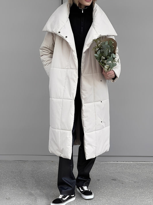 Adaline - Lange, warme, wattierte Jacke für Damen