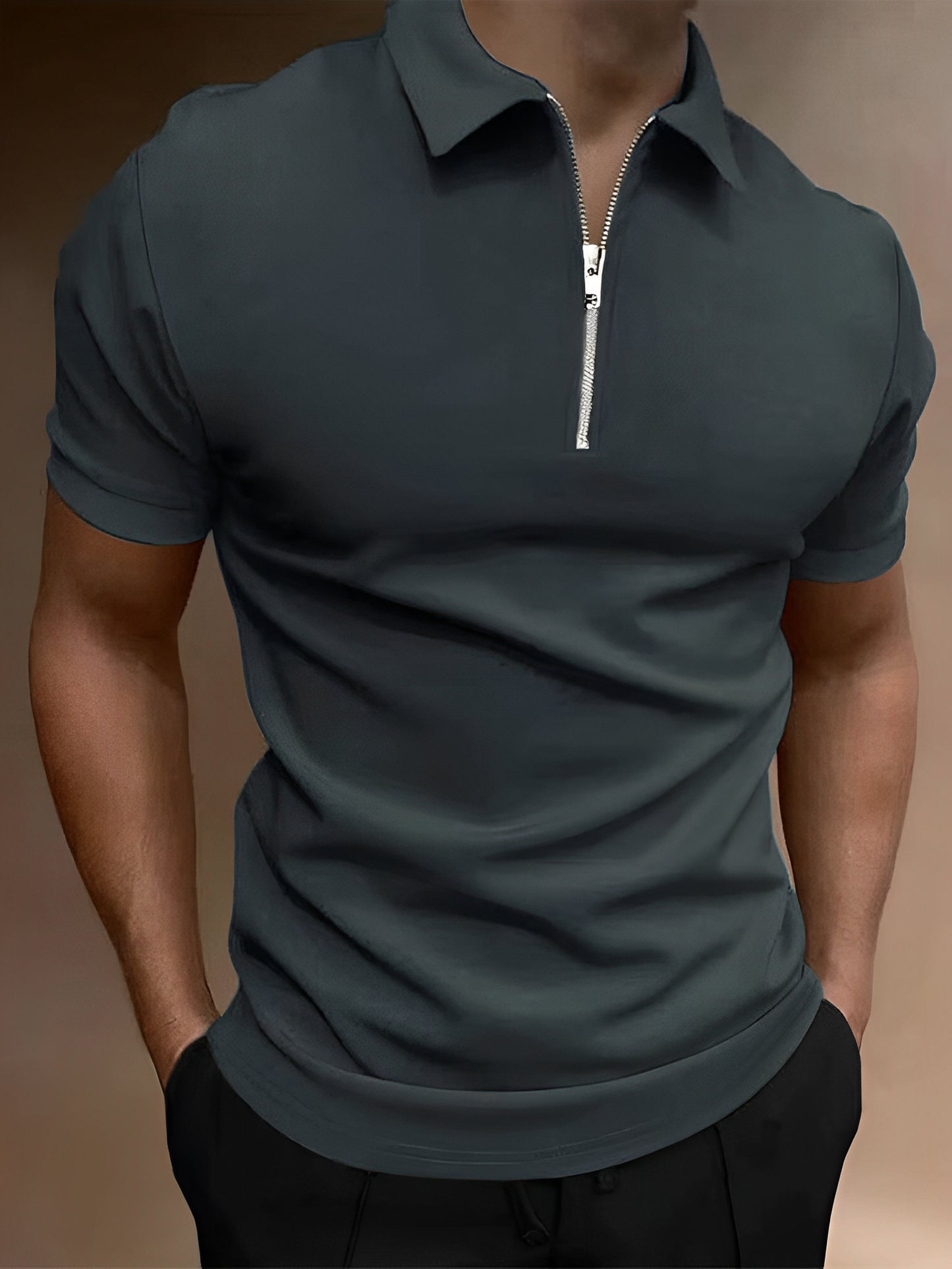 Carl - Lässiges Poloshirt mit Reißverschluss für Herren