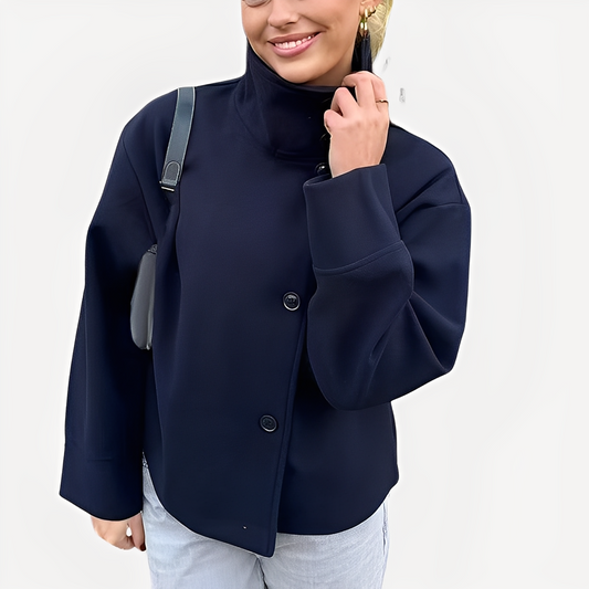Carolyn - Elegante einreihige Wolljacke für Damen