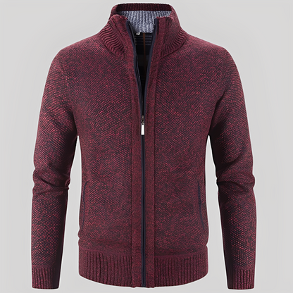 Kelvin - Schlichte Strickjacke mit Reißverschluss für Herren