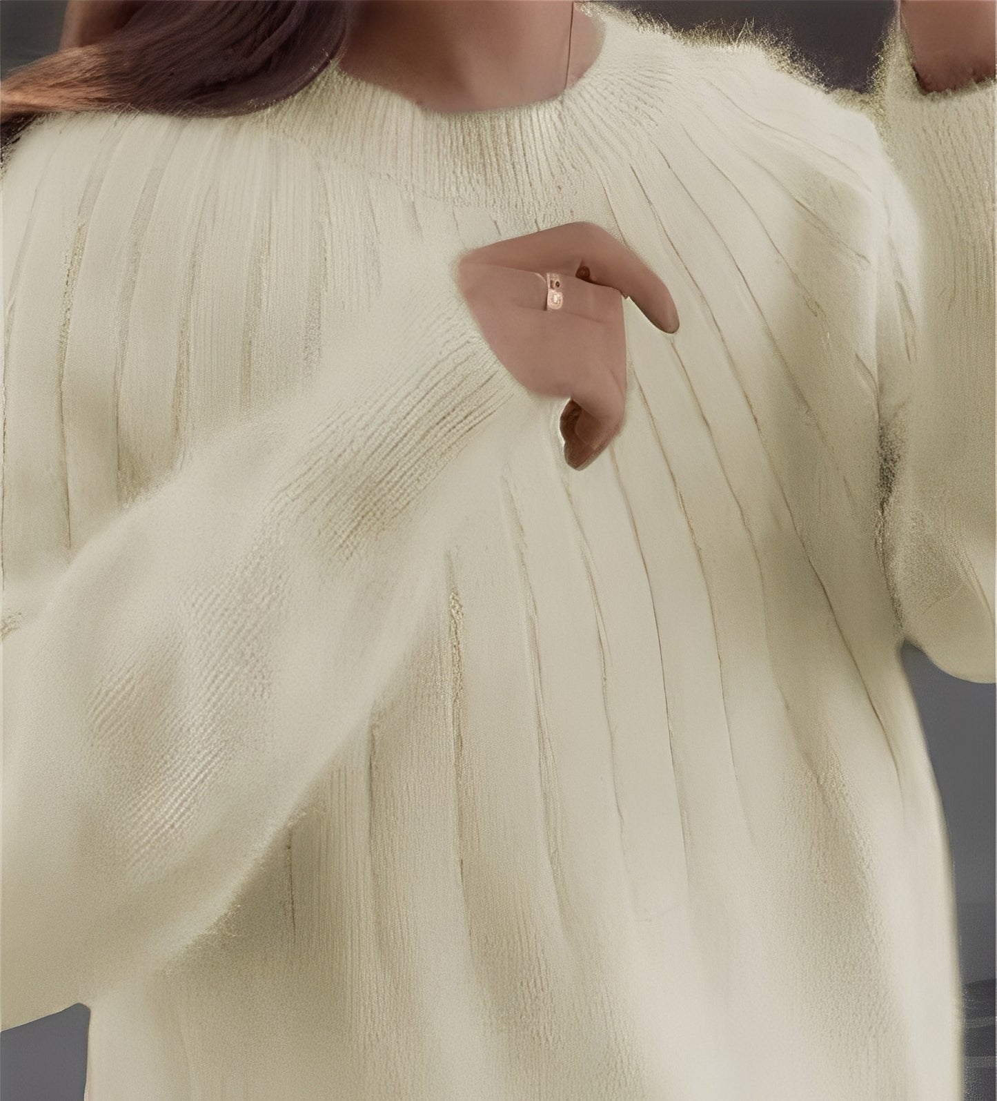 Josslyn - Eleganter, locker sitzender Kaschmirpullover für Damen