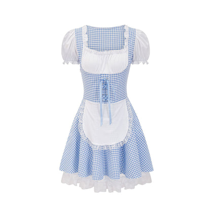Miriam - Klassisches kariertes Oktoberfestkleid für Damen