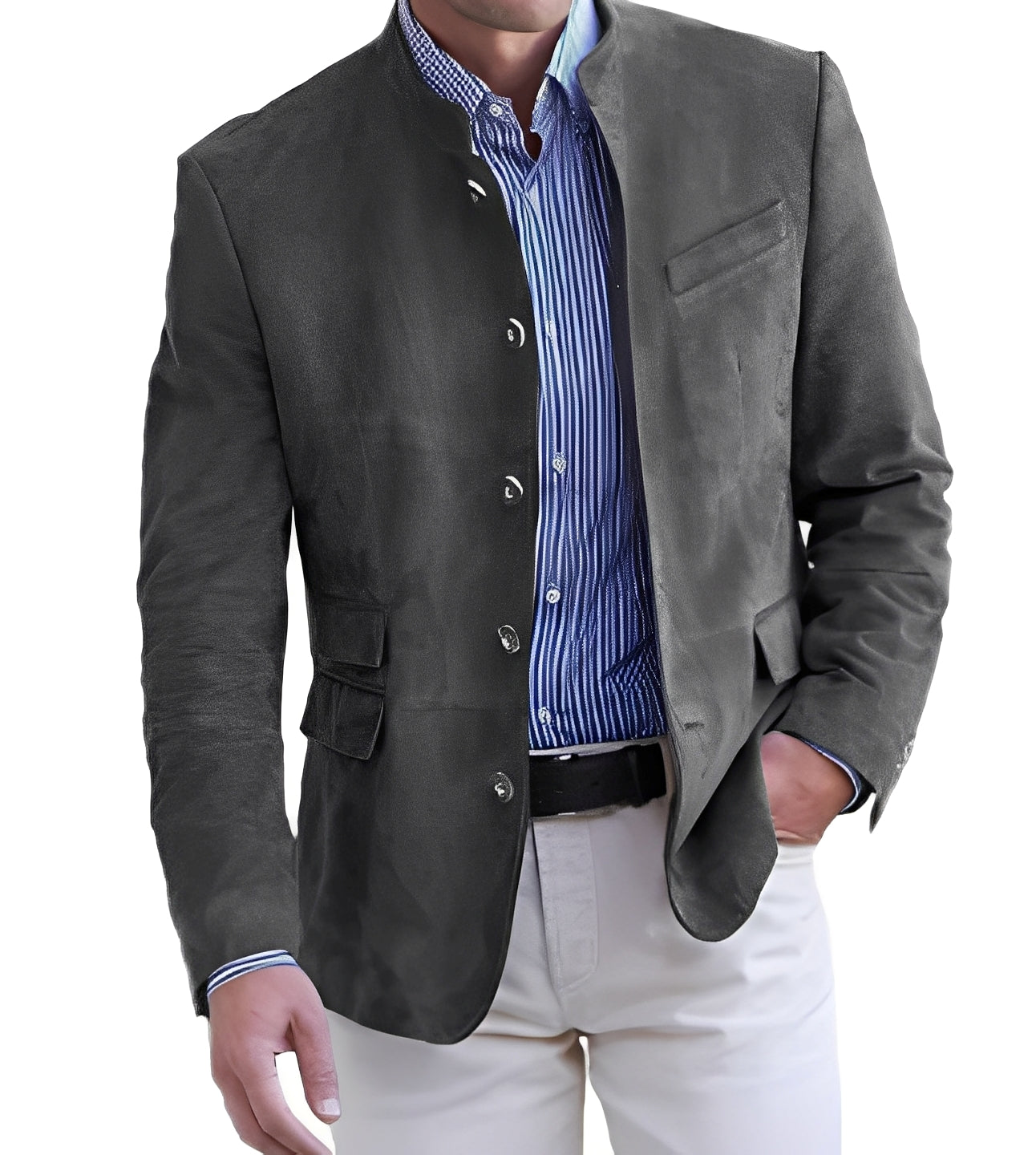 Geoffrey - Lässige Button-Down-Jacke für Herren