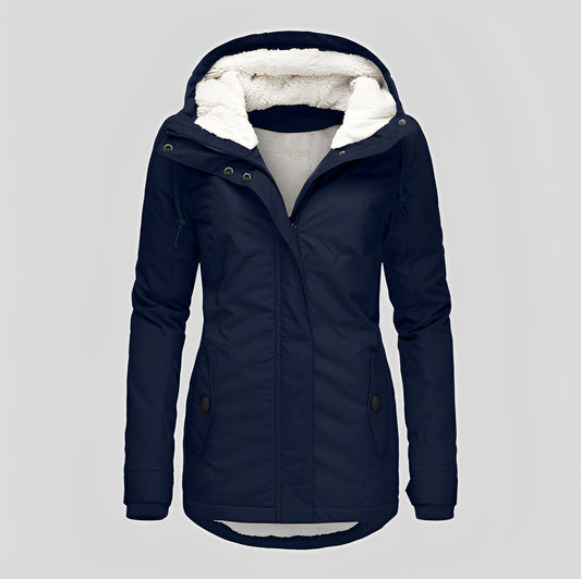 Melba - Warme, wasserdichte Jacke mit Kapuze für Damen