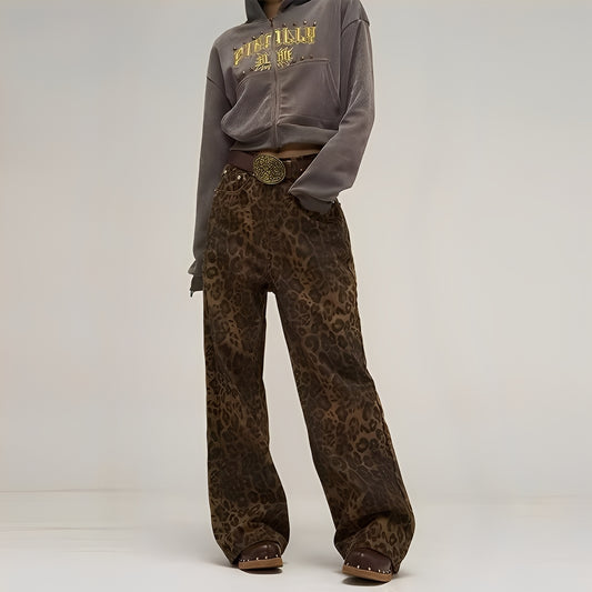 Felecia - Stilvolle bedruckte Baggy-Jeans für Damen