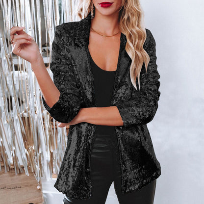 Miranda - Glänzender Paillettenblazer für Damen