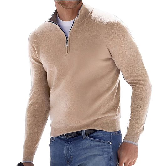 Rufus - Lässige Jacke mit Reißverschluss und hohem Kragen für Herren