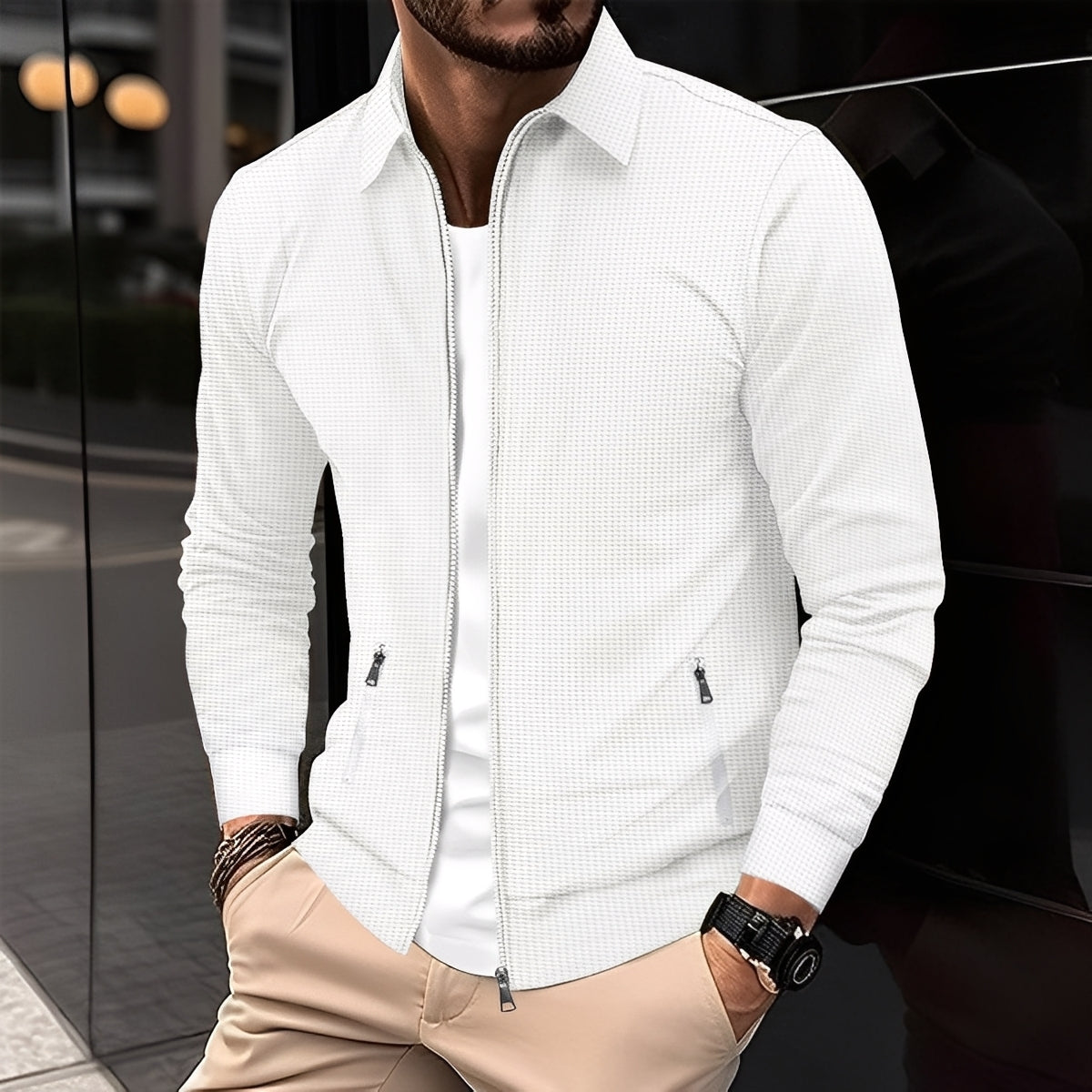 Norton - Moderne Übergangsjacke mit Reißverschluss für Herren