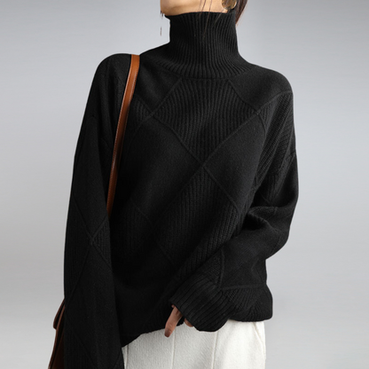 Ashlie - Gemütlicher, warmer Rollkragenpullover für Damen