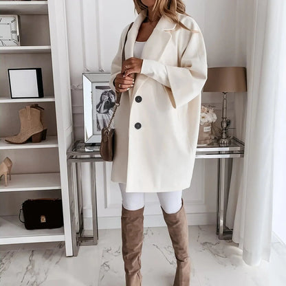 Lindsie - Locker sitzende Jacke mit Knöpfen für Damen