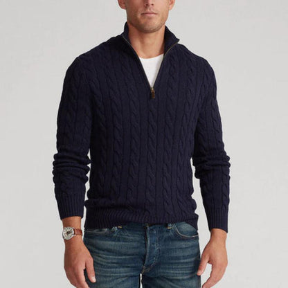 Adrien - Pullover mit halbseitigem Reißverschluss