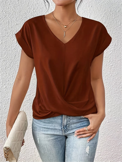 Gunnhild - Damen T-Shirt mit Herz-Ausschnitt