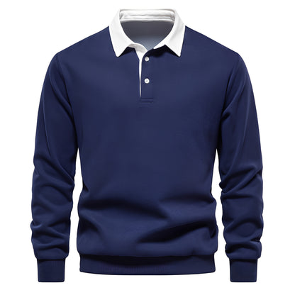 Shelton - Lässiges Langarm-Poloshirt für Herren