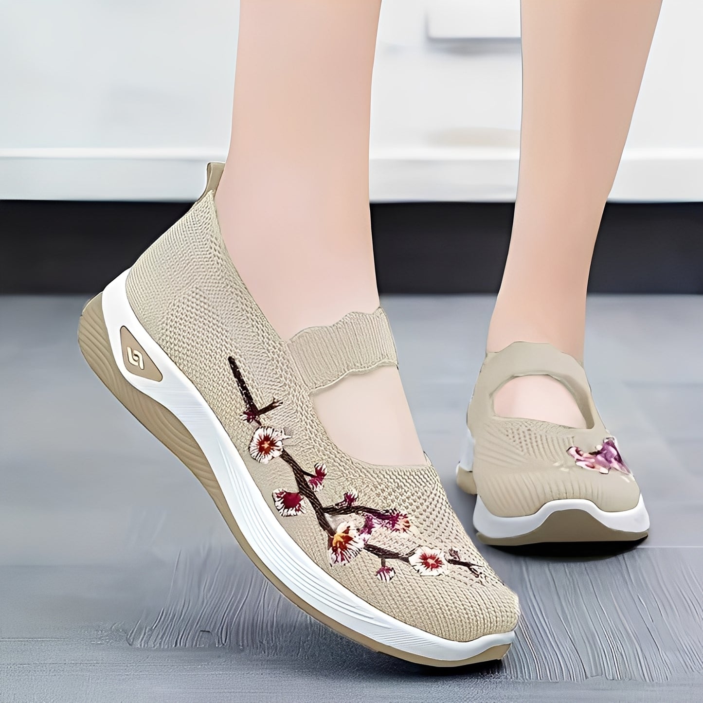 Jazmin - Lässige, atmungsaktive Schuhe mit Stickerei für Damen