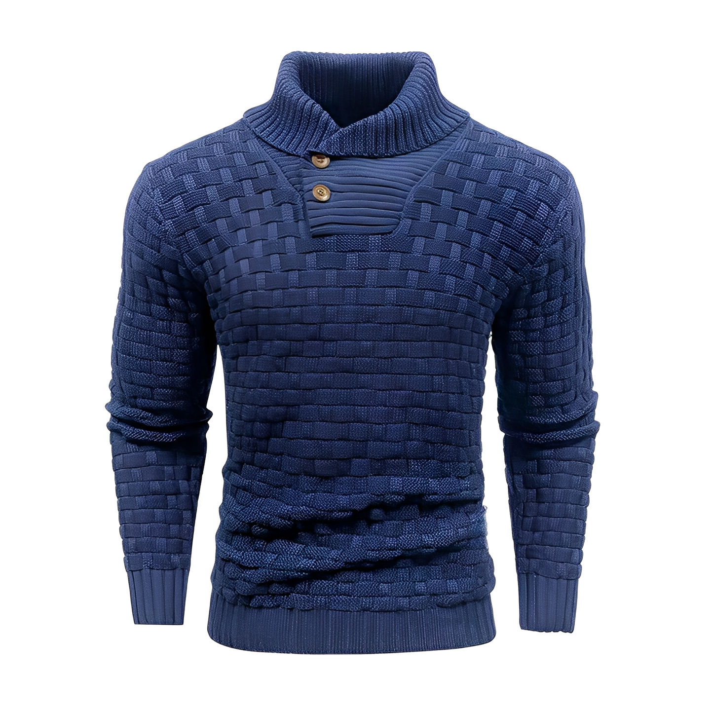 Branson - Lässiger Strickpullover mit hohem Kragen für Herren