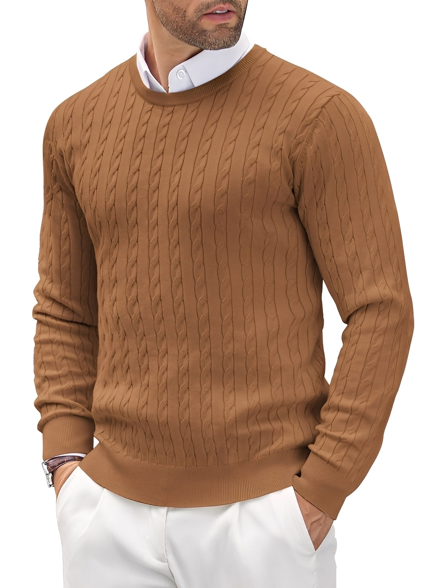 Romilly - Lässiger, schmal geschnittener Strickpullover für Herren
