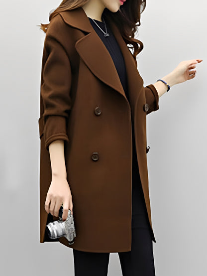 Nichole - Eleganter doppelreihiger Trenchcoat für Damen