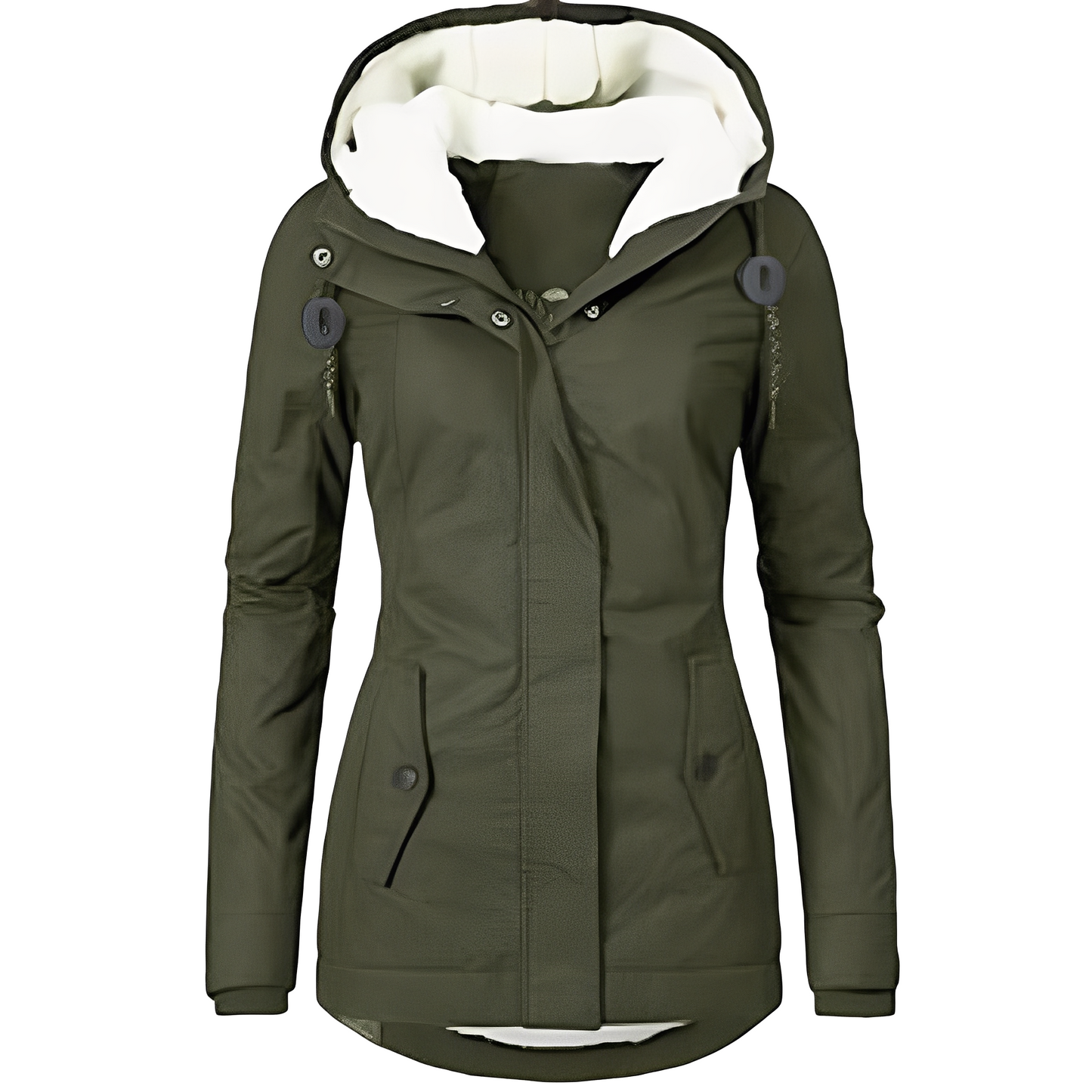 Valary - Wasserdichte Samtjacke mit Kapuze für Damen