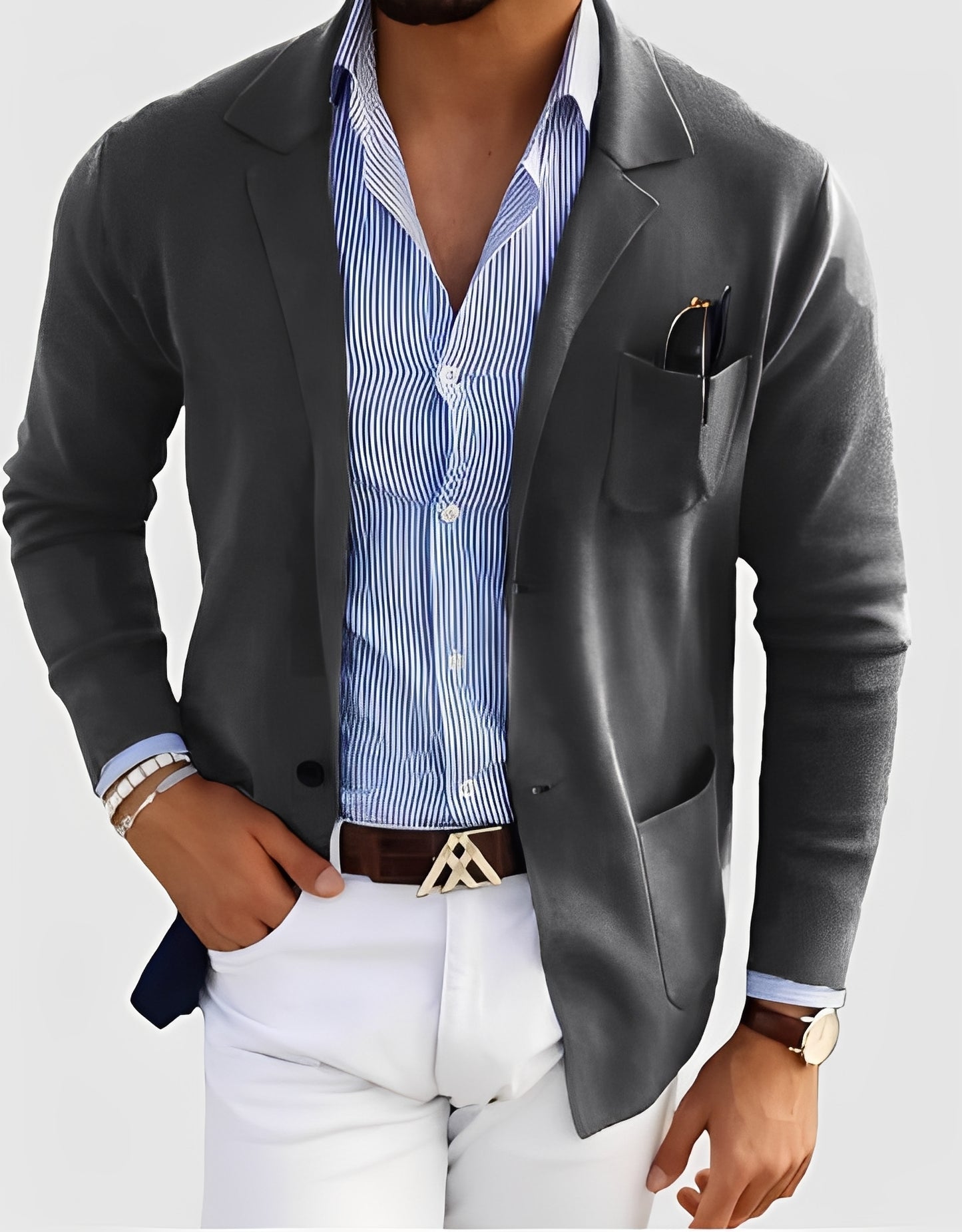 Giffard - Elegante Wolljacke mit doppelter Knopfleiste für Herren