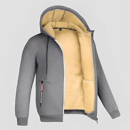 Waldo - Schlichter, mit Fleece gefütterter Hoodie für Herren