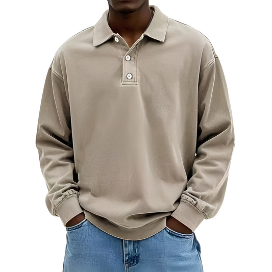 Chris - Klassisches dickes Langarmshirt für Herren