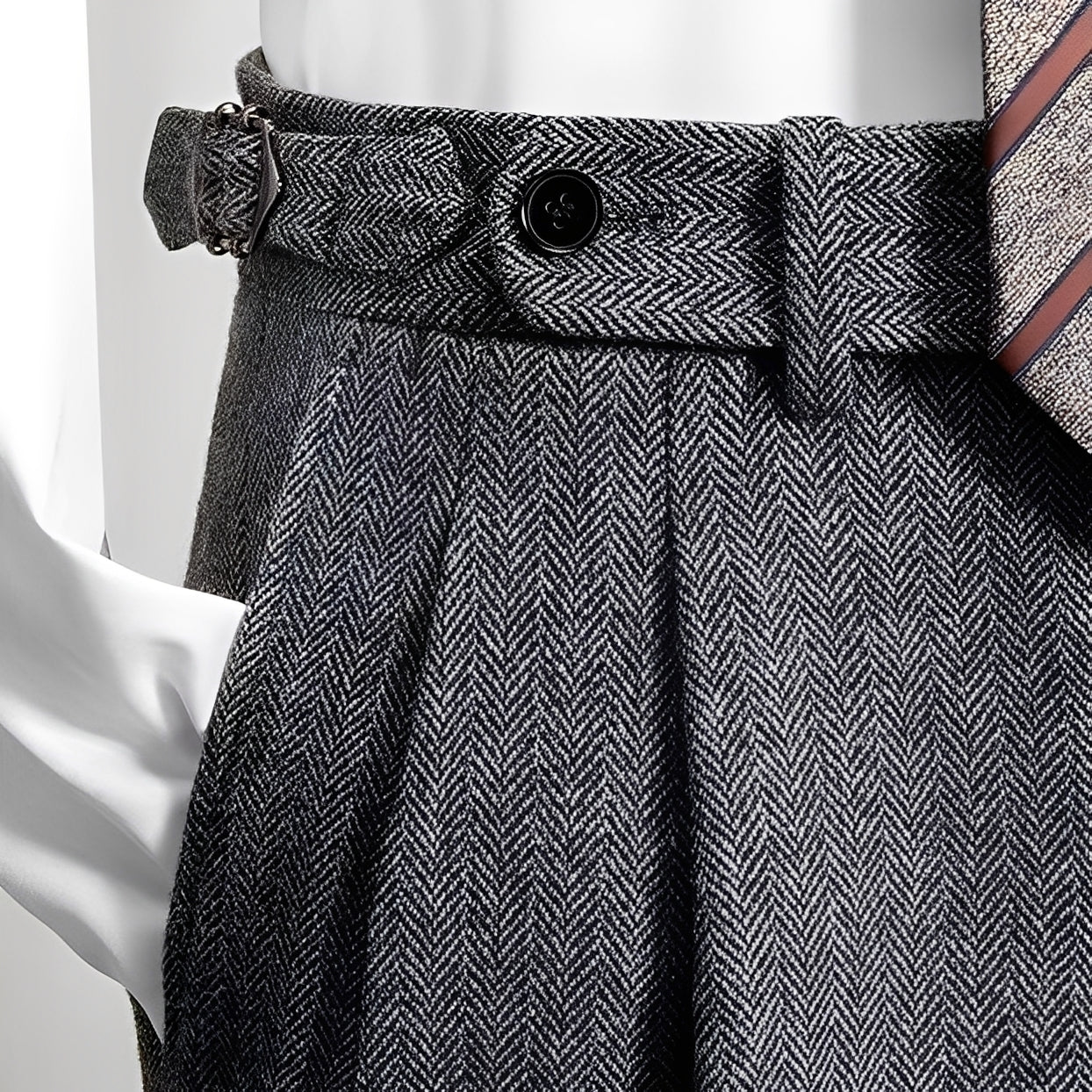 Osbert - Lässige Tweed-Wollhose für Herren
