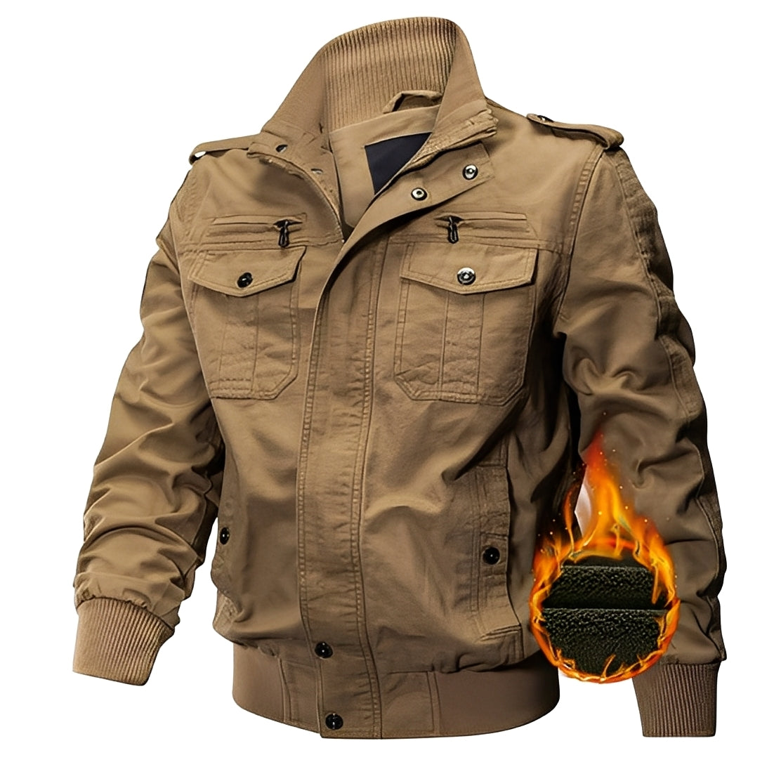 Gary - Stilvolle Fleecejacke mit Taschen für Herren