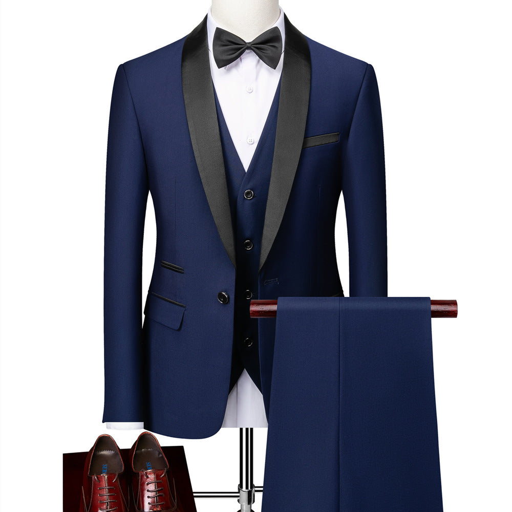 George - Formeller 3-teiliger Slim-Fit-Anzug für Herren