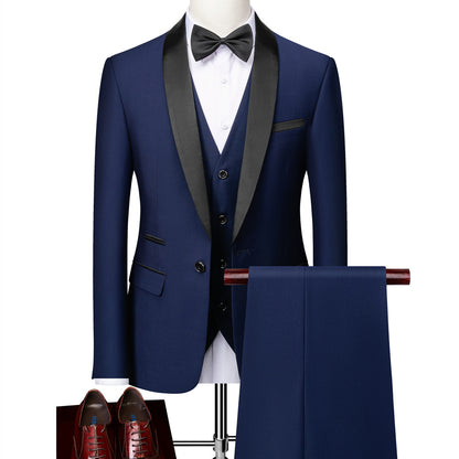 George - Formeller 3-teiliger Slim-Fit-Anzug für Herren