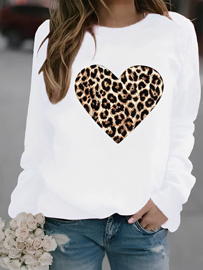 Daniella - Lässiger Pullover mit Herzmuster für Damen