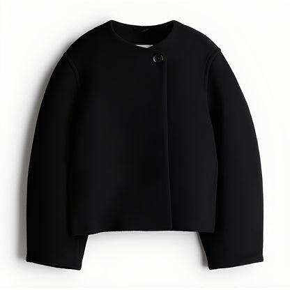 Beatrice - Eleganter kurzer Mantel aus Wolle für Damen