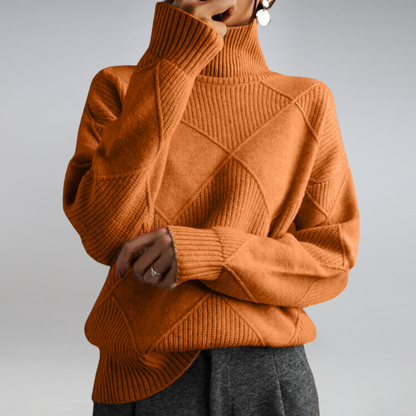 Ashlie - Gemütlicher, warmer Rollkragenpullover für Damen