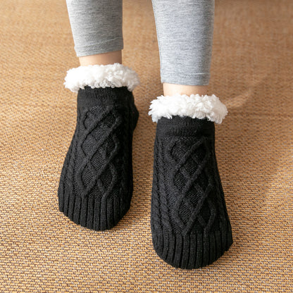 Raquel - Warme, rutschfeste Plüschsocken für Damen für den Winter