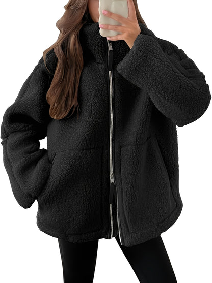 Rowena - Stilvolle Wolljacke mit Reißverschluss für Damen