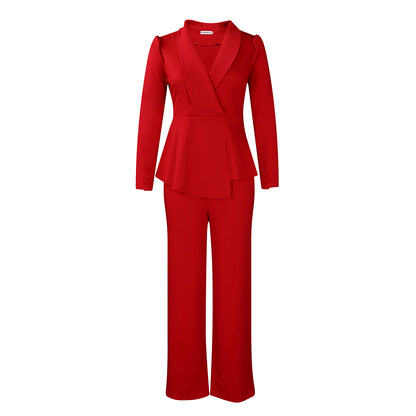 Shania - Elegantes Kostüm mit tailliertem Blazer für Damen