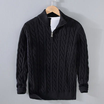 Benson - Lässiger Kaschmirpullover mit Reißverschluss für Herren