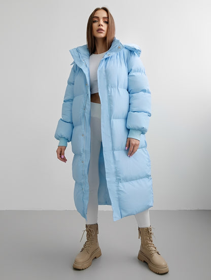 Eloise - Moderner, locker sitzender Mantel mit Kapuze für Damen