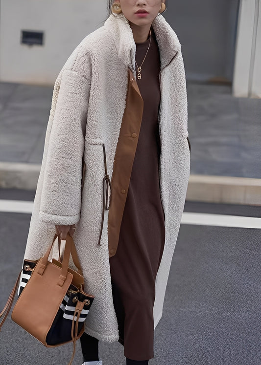 Noelene - Warmer, locker sitzender Wollmantel für Damen