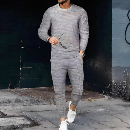Dillan - Lässiges Slim-Fit-Set für Herren aus Waffelstoff