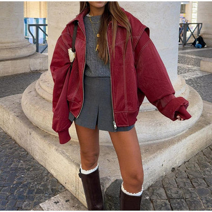 Jaidyn - Oversized-Bomberjacke für Damen