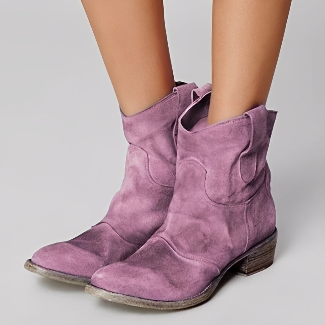 Margaret - Lässige Lederstiefeletten für Damen